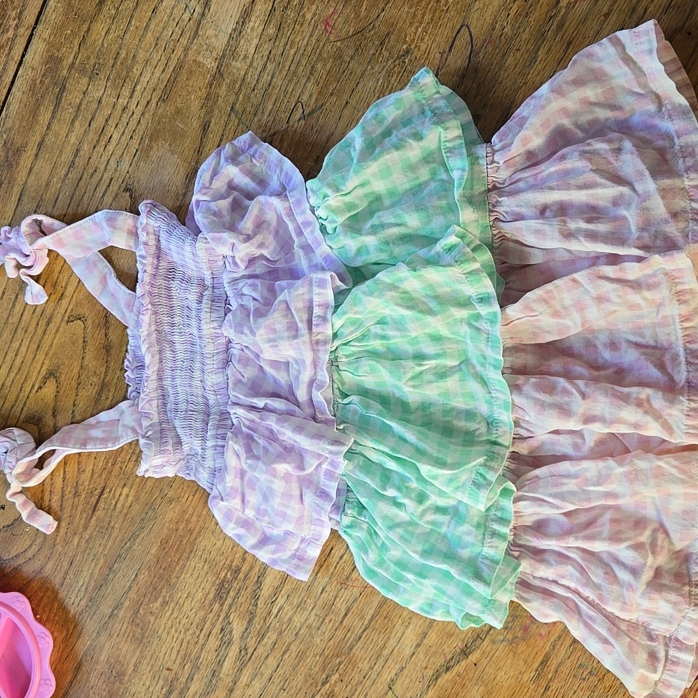 FabKids Pastel Ruffle Dress